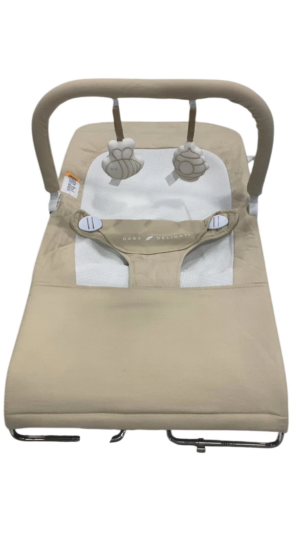 Baby Delight Alpine Deluxe Portable Bouncer, Organic Oat - Image 2