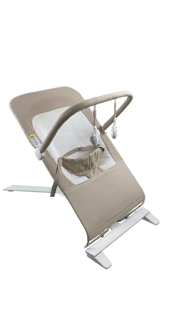 Baby Delight Alpine Deluxe Portable Bouncer, Organic Oat - Image 2