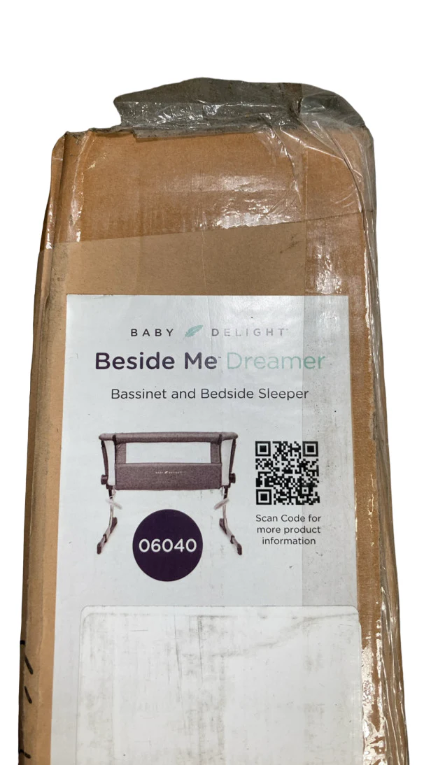 Baby Delight Beside Me Dreamer Bassinet & Bedside Sleeper, Charcoal Tweed - Image 3