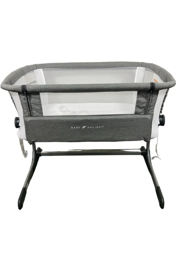 Baby Delight Beside Me Dreamer Bassinet & Bedside Sleeper, Charcoal Tweed - Image 3