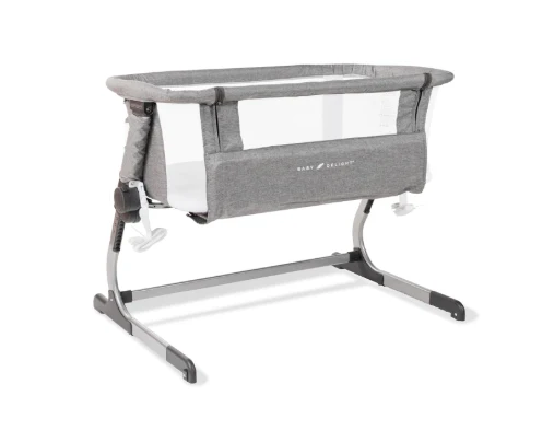 Baby Delight Beside Me Dreamer Bassinet & Bedside Sleeper, Charcoal Tweed