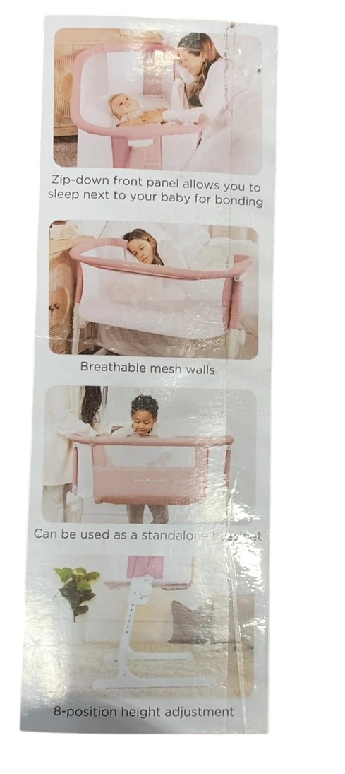 Baby Delight Beside Me Dreamer Bassinet & Bedside Sleeper, Organic Rose - Image 5