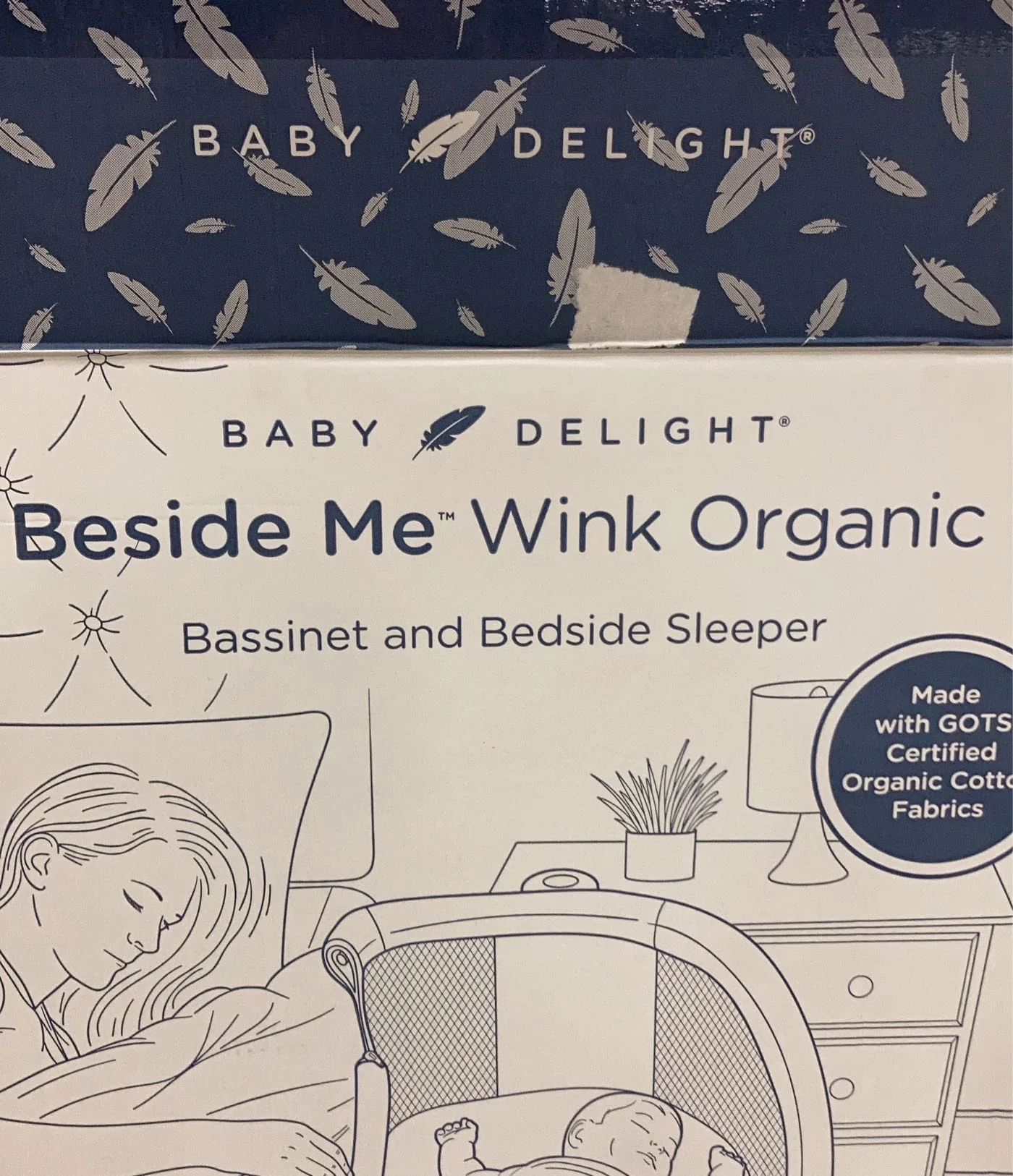 Baby Delight Beside Me Wink Bassinet & Bedside Sleeper, Organic Oat - Image 4