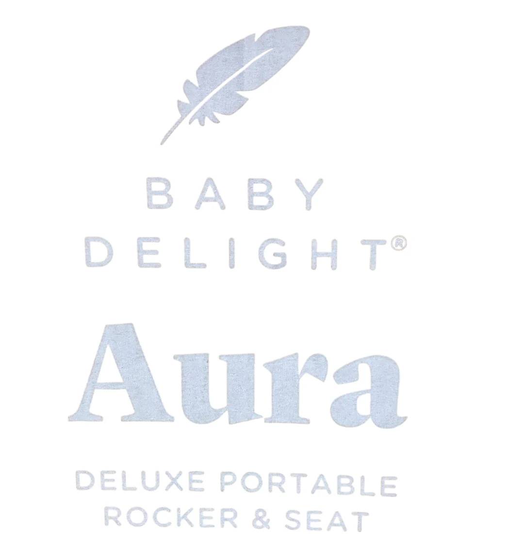 Baby Delight Go With Me Aura Deluxe Portable Rocker & Bouncer, Quilted Charcoal Tweed - Image 3