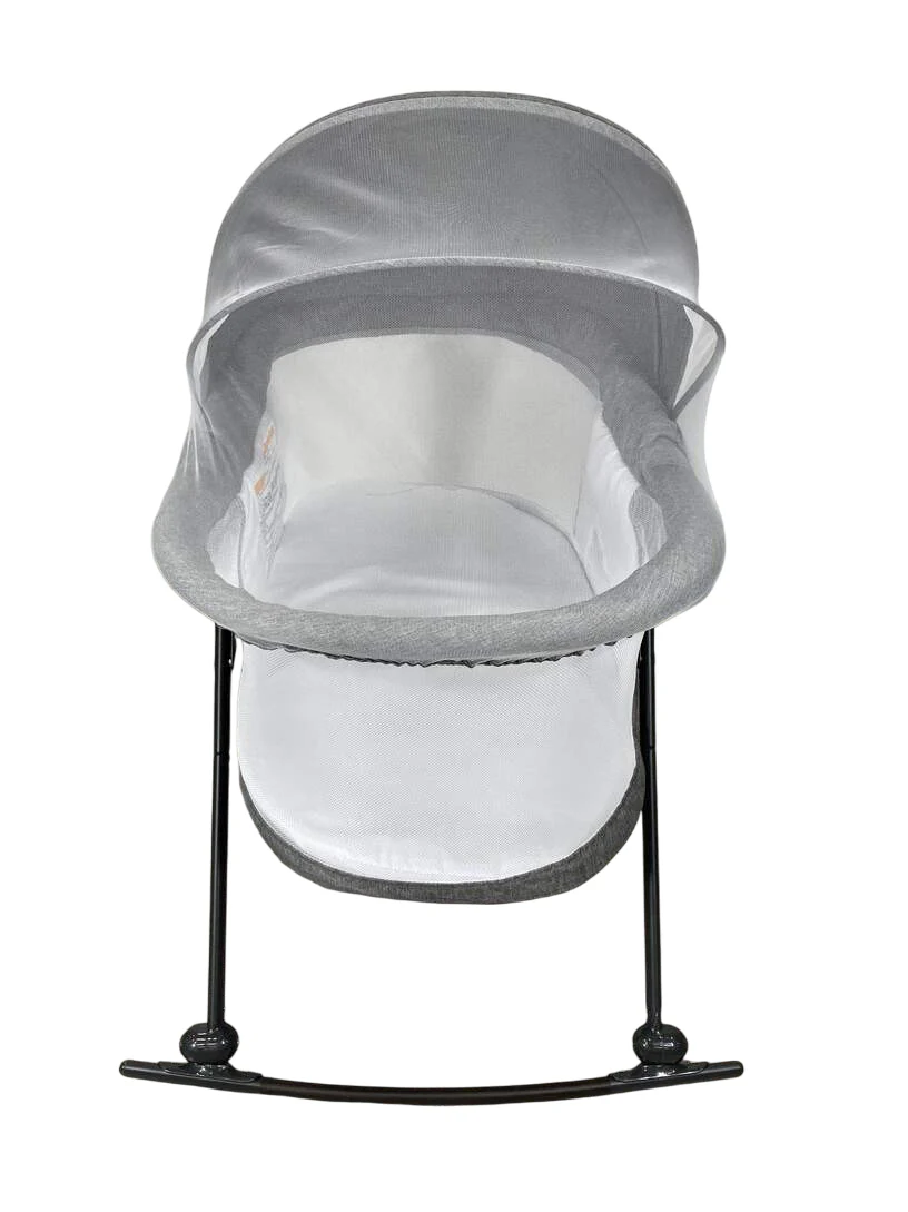 Baby Delight Go With Me Slumber Deluxe Portable Rocking Bassinet, Charcoal Tweed - Image 3