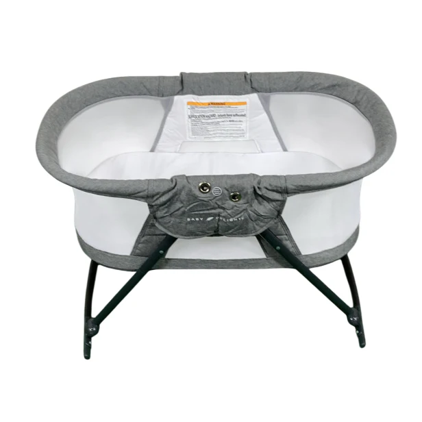 Baby Delight Go With Me Slumber Deluxe Portable Rocking Bassinet, Charcoal Tweed - Image 4