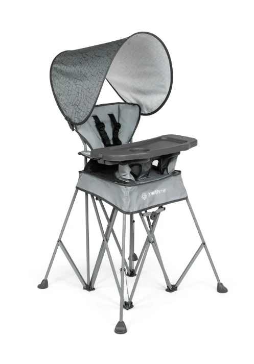 Baby Delight Go With Me Uplift Deluxe Portable High Chair, Grey