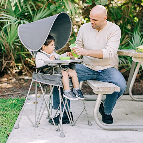 Baby Delight Go With Me Uplift Deluxe Portable High Chair, Grey - Image 2