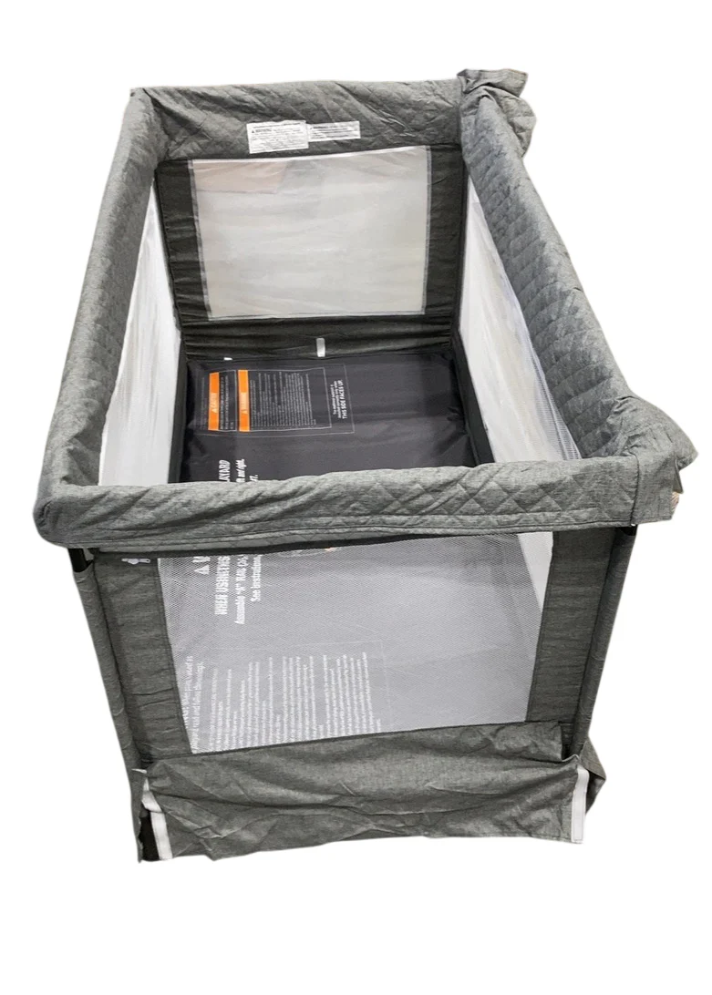 Baby Delight Lunaire Full Size Mesh Crib and Playard, Charcoal Tweed - Image 2