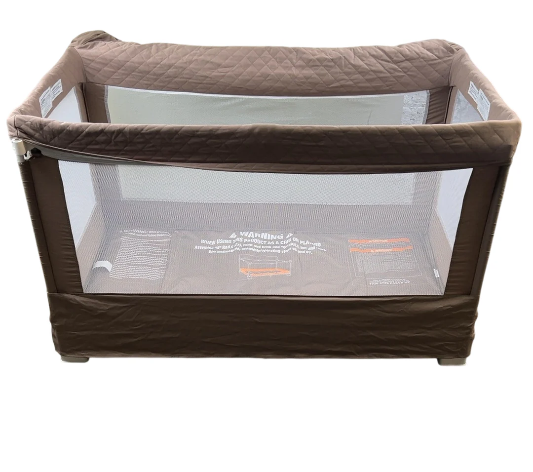 Baby Delight Lunaire Full Size Mesh Crib and Playard, Organic Mocha