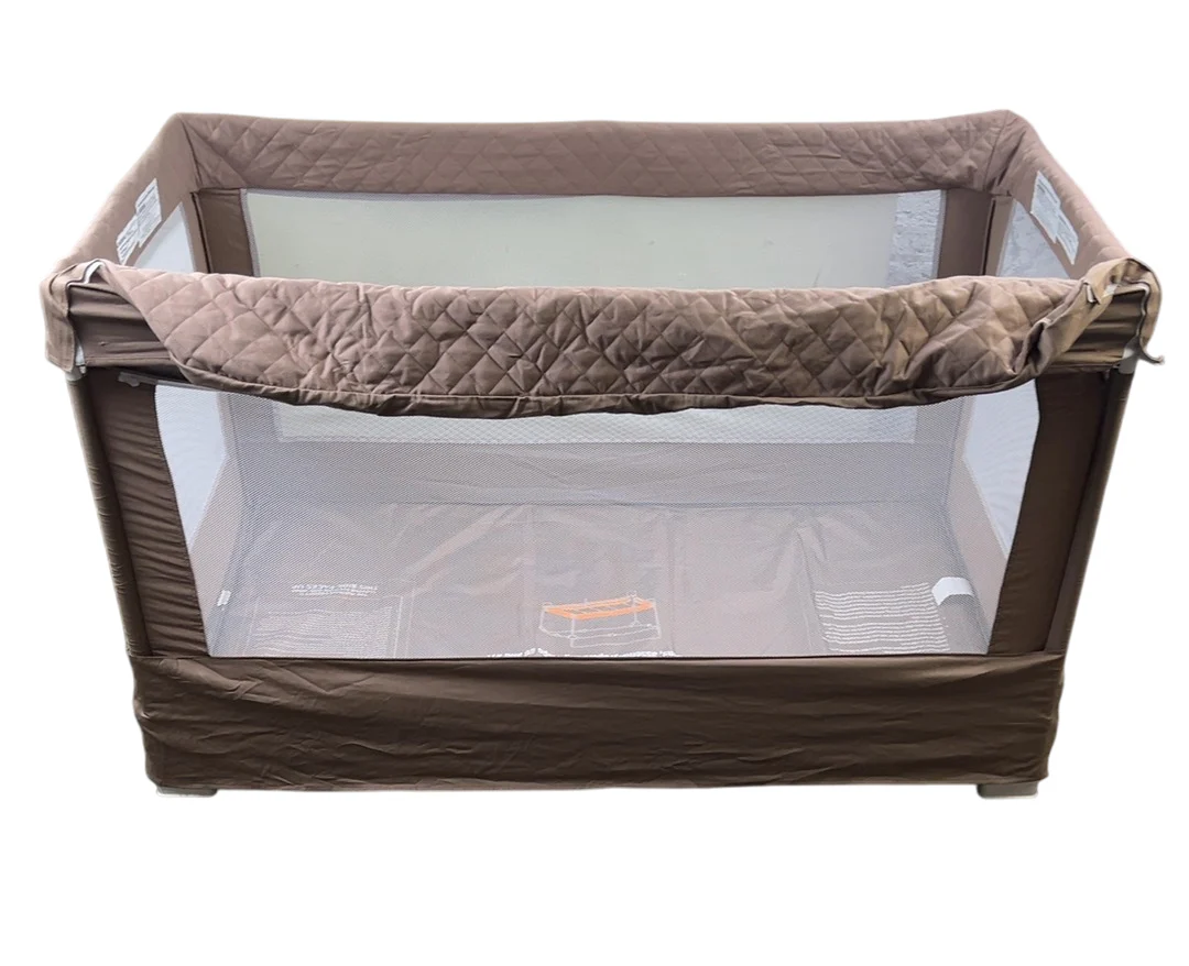 Baby Delight Lunaire Full Size Mesh Crib and Playard, Organic Mocha