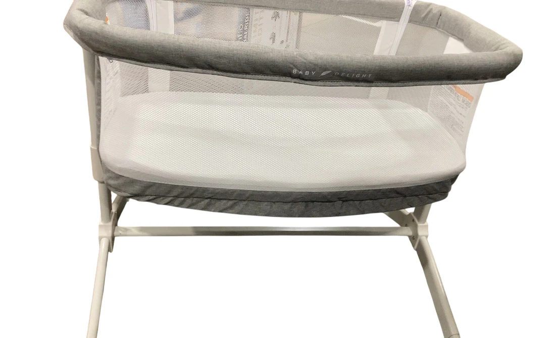 Baby Delight Serenity Bassinet and Bedside Sleeper, Pebble Grey - Image 3