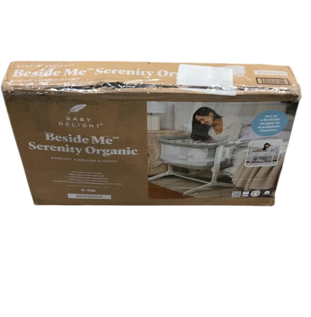 Baby Delight Serenity Bassinet and Bedside Sleeper, Sage - Image 2