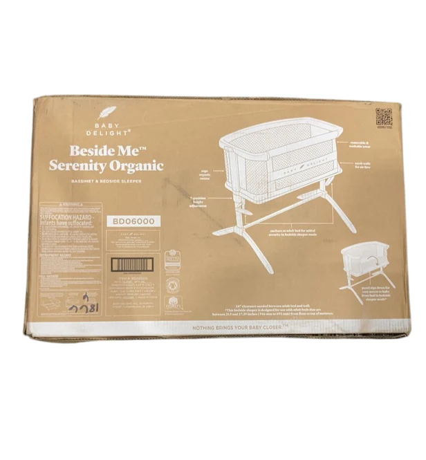 Baby Delight Serenity Bassinet and Bedside Sleeper, Sage - Image 3