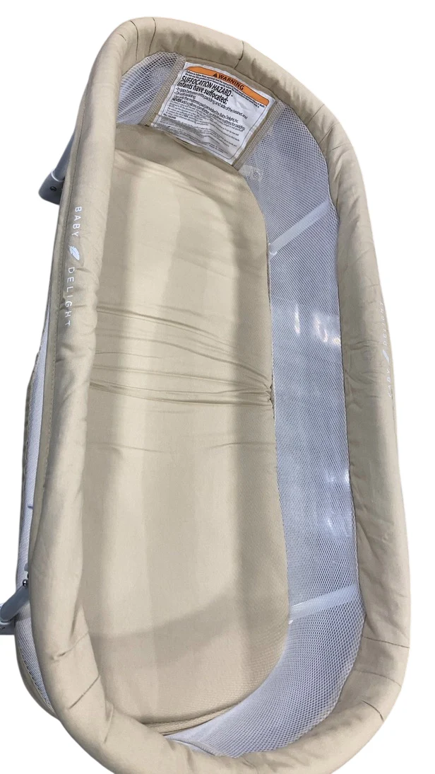 Baby Delight Snuggle Nest Portable Infant Bassinet, Organic Oat - Image 2