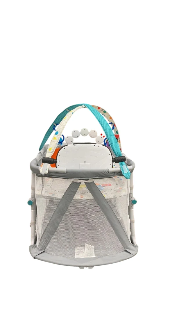 Baby Einstein Kick & Snooze 3-in-1 Foldable Playard, Grey - Image 5