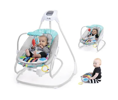 Baby Einstein Kick to It 4-in-1 Musical Baby Swing & Rocker, Ocean Explorers
