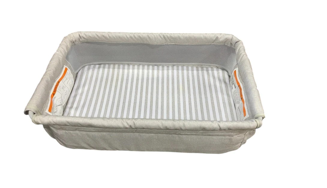 Baby Gap Bedside Bassinet, Grey Stripes - Image 3