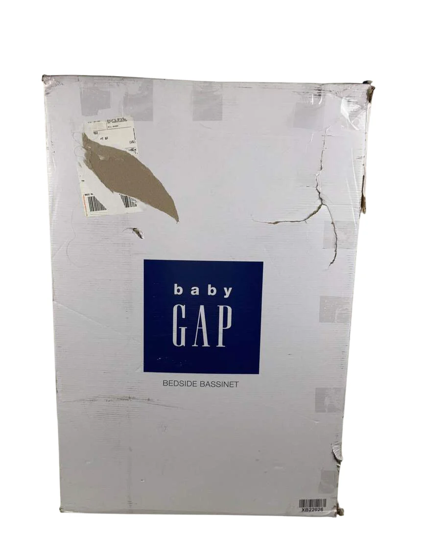 Baby Gap Bedside Bassinet, Grey Stripes - Image 3