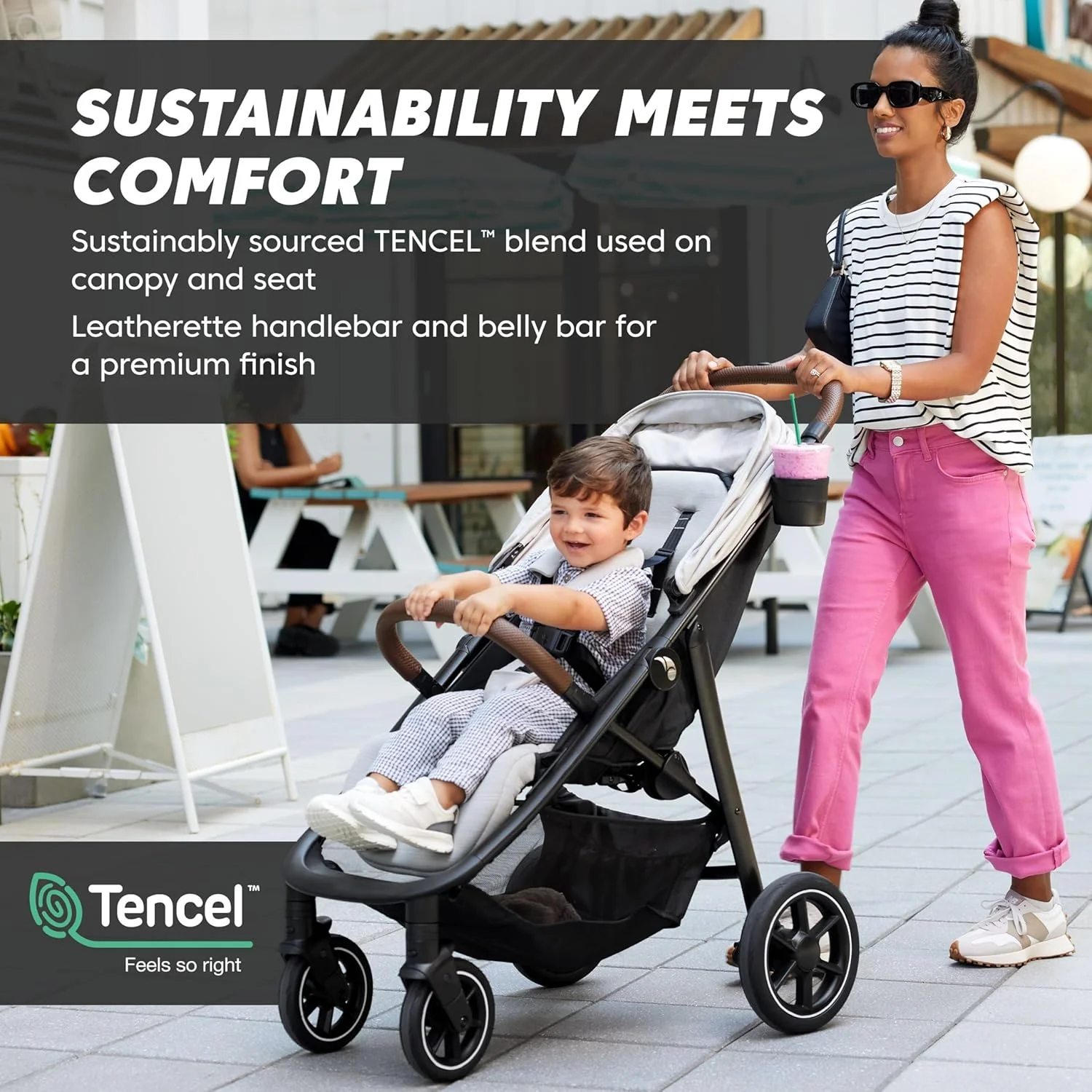 Baby Jogger City Mini GT3 Stroller, 2025, Frosted Ivory - Image 2