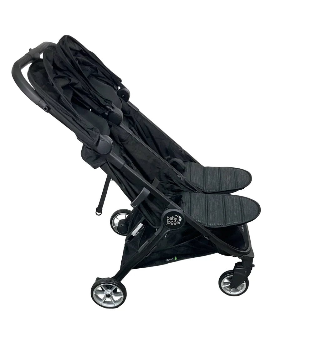 Baby Jogger City Tour 2 Double Stroller, 2023, Jet/Pitch Black - Image 2