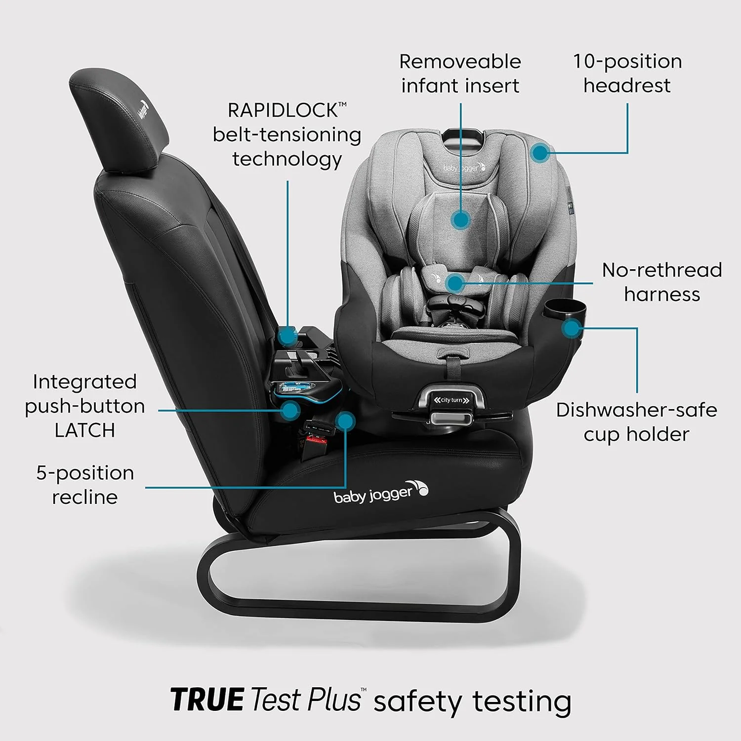 Baby Jogger City Turn Car Seat, 2025, Onyx Black - Image 2
