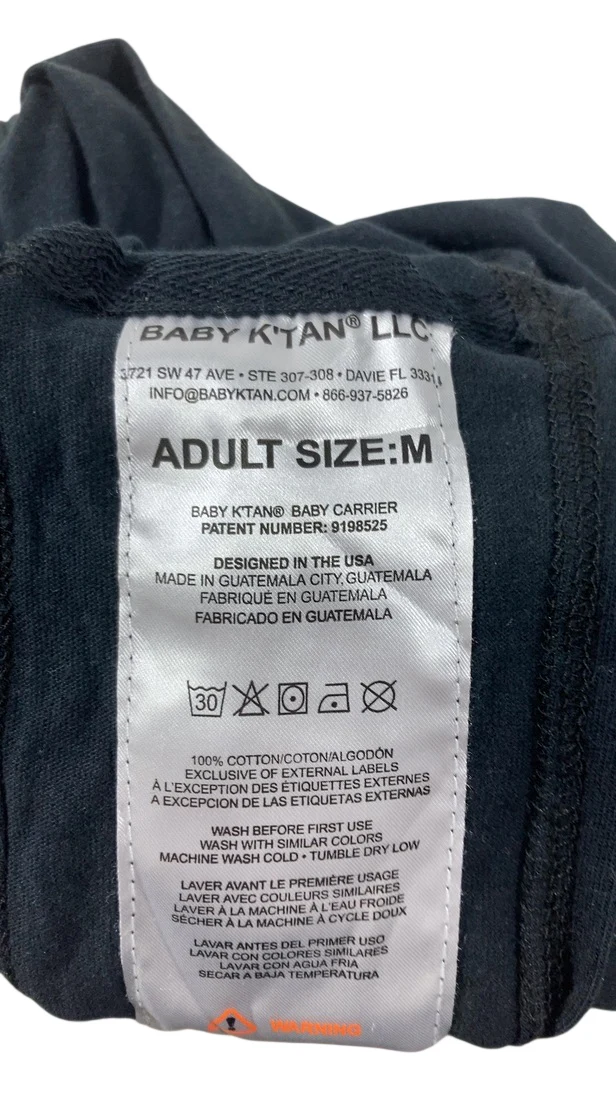 Baby K'tan Baby Carrier, Black, Medium, Original - Image 5