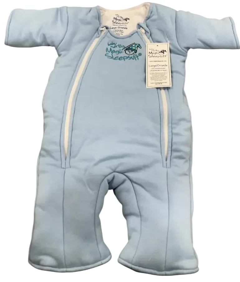 Baby Merlin's Magic Sleepsuit, Blue, Cotton, Large (18-21lbs) - Image 2