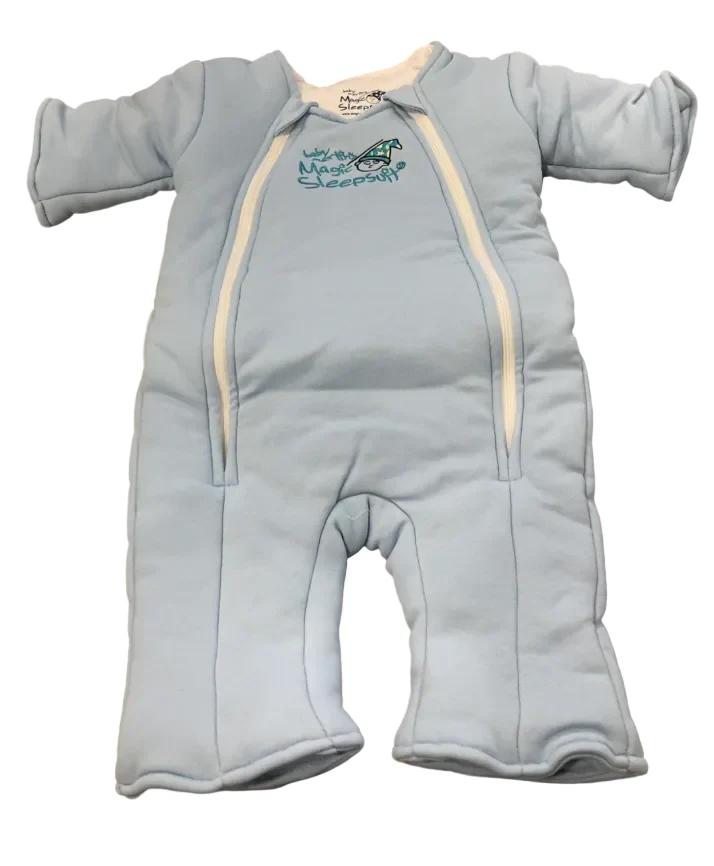 Baby Merlin's Magic Sleepsuit, Blue, Cotton, Large (18-21lbs) - Image 2