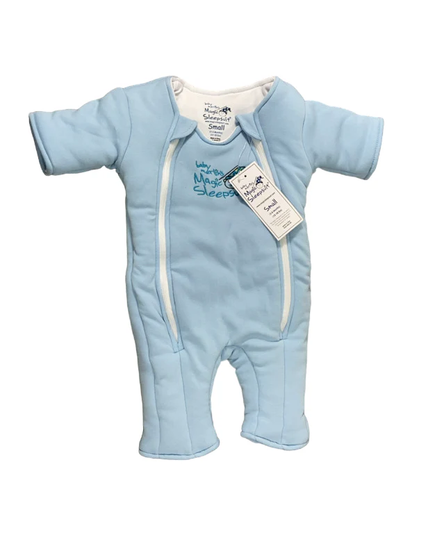 Baby Merlin's Magic Sleepsuit, Blue, Cotton, Small 3-6 Months