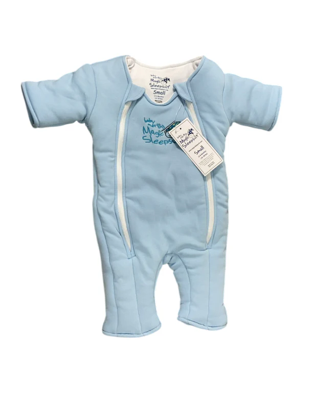 Baby Merlin's Magic Sleepsuit, Blue, Cotton, Small 3-6 Months
