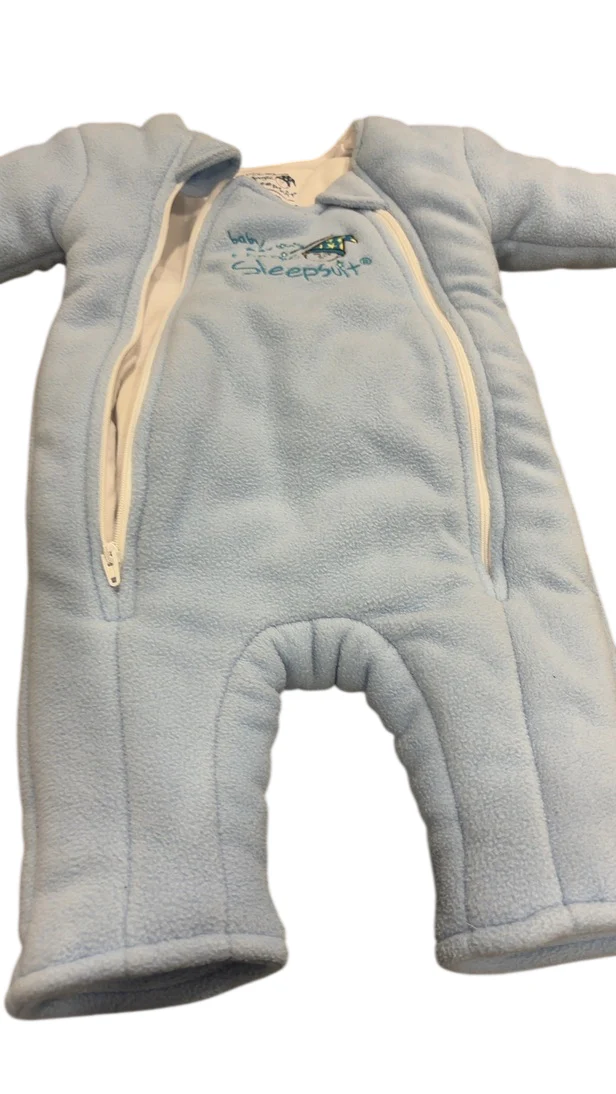 Baby Merlin's Magic Sleepsuit, Blue, Fleece, Small 3-6 Months - Image 2