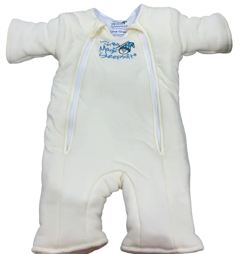 Baby Merlin's Magic Sleepsuit, Cotton, Cream, Large 3-6 Months - Image 2