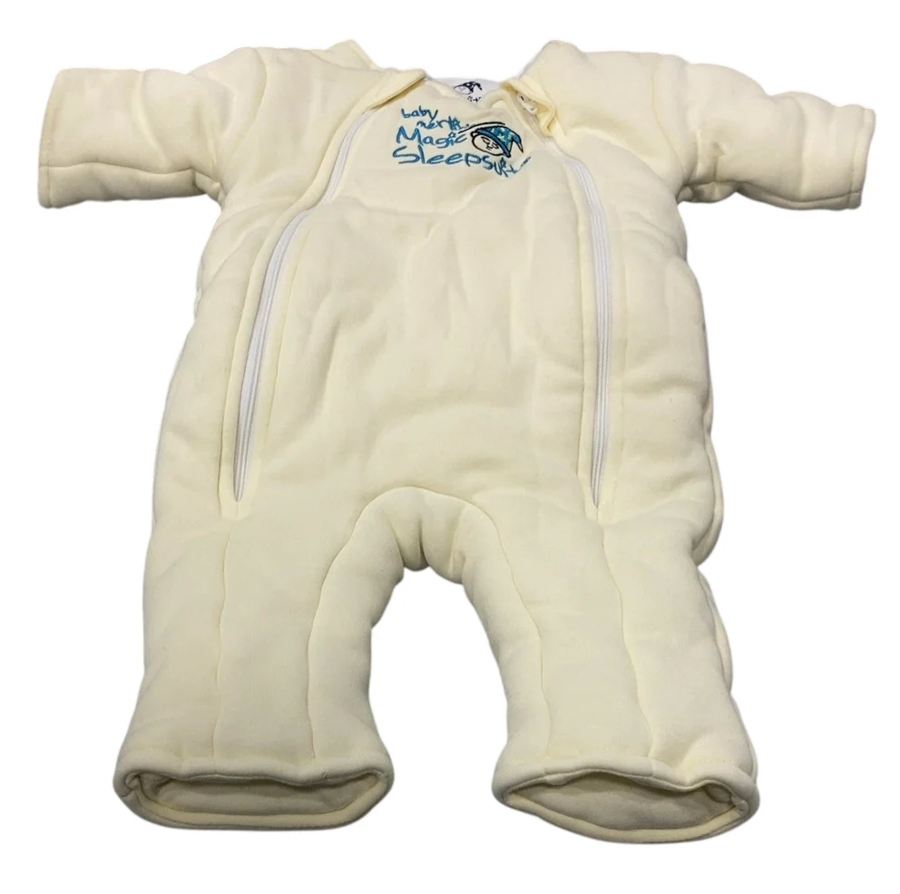 Baby Merlin's Magic Sleepsuit, Cotton, Cream, Small (12-18lbs) - Image 3