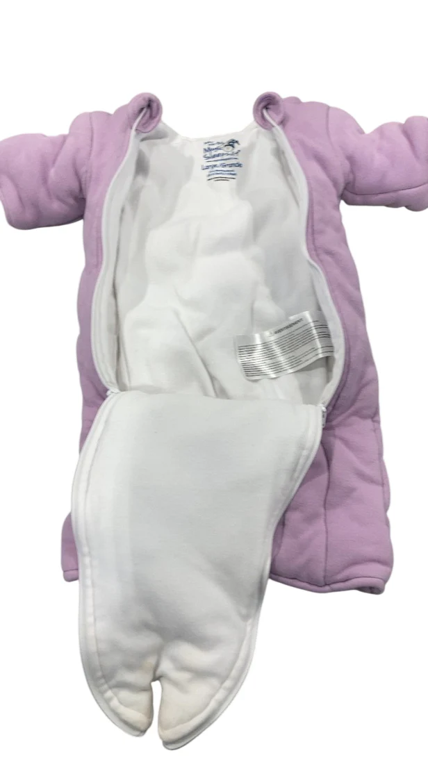 Baby Merlin's Magic Sleepsuit, Cotton, Large 3-6 Months, Purple - Image 3
