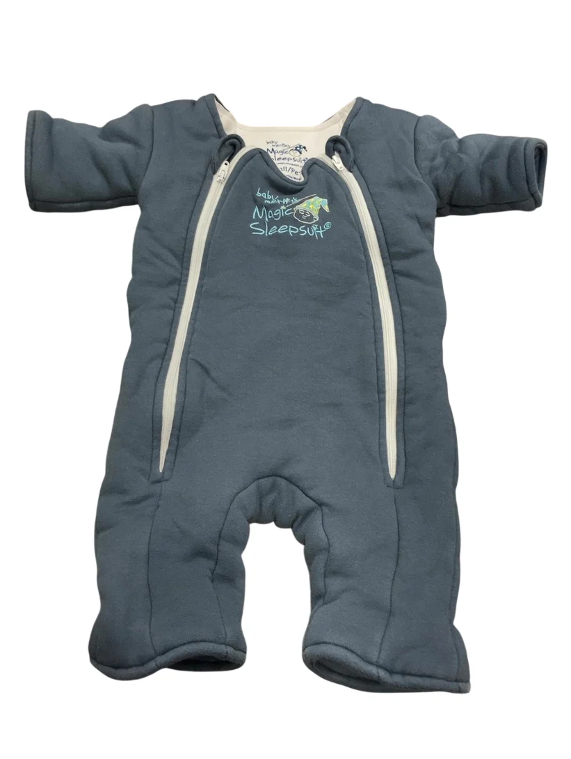 Baby Merlin's Magic Sleepsuit, Cotton, Navy Blue, Small 3-6 Months
