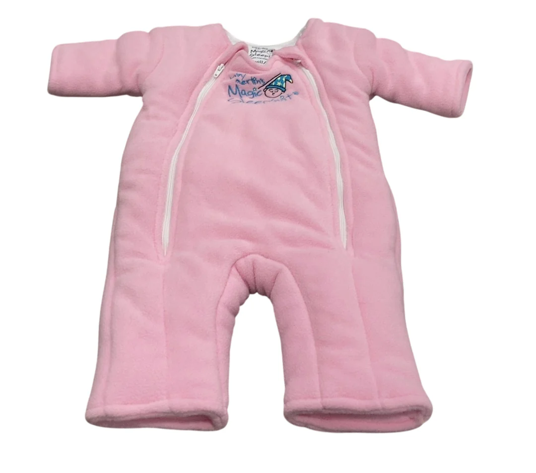 Baby Merlin's Magic Sleepsuit, Fleece, Pink, Small (12-18lbs)