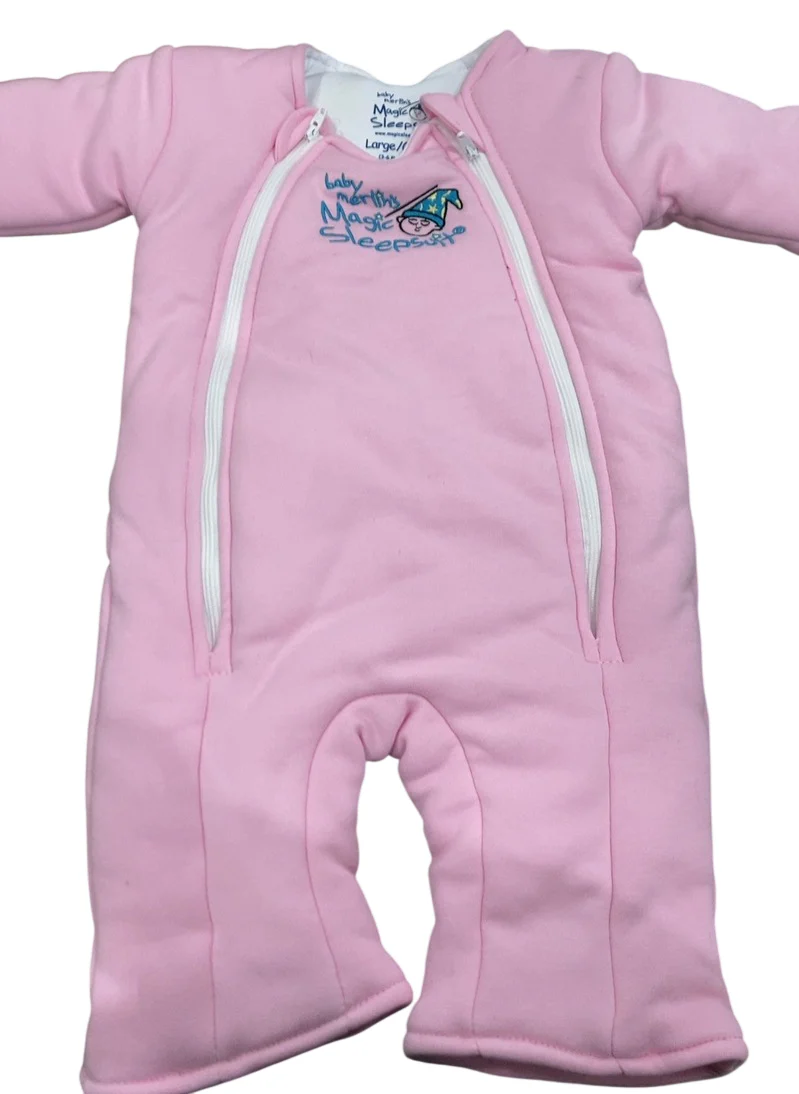 Baby Merlin's Magic Sleepsuit, Pink, Cotton, Large (18-21lbs) - Image 3