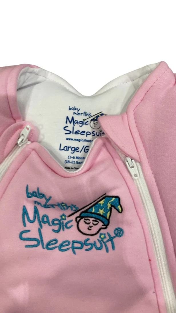 Baby Merlin's Magic Sleepsuit, Pink, Cotton, Large (18-21lbs) - Image 4