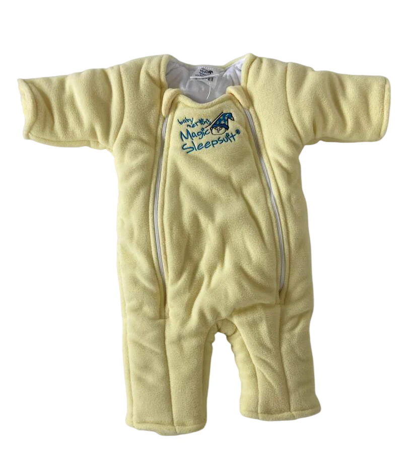 Baby Merlin's Magic Sleepsuit, Yellow, Fleece, Large (18-21lbs) - Image 2