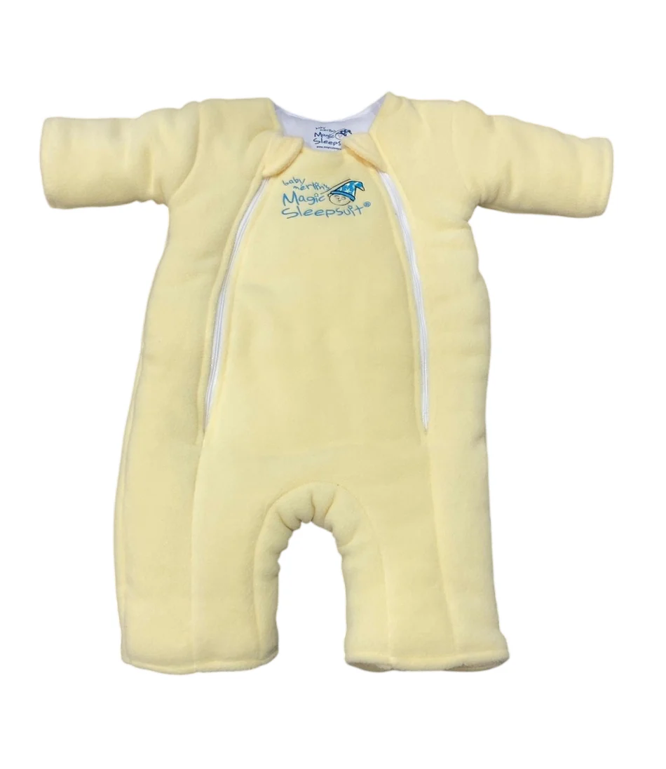 Baby Merlin's Magic Sleepsuit, Yellow, Fleece, Large (18-21lbs)