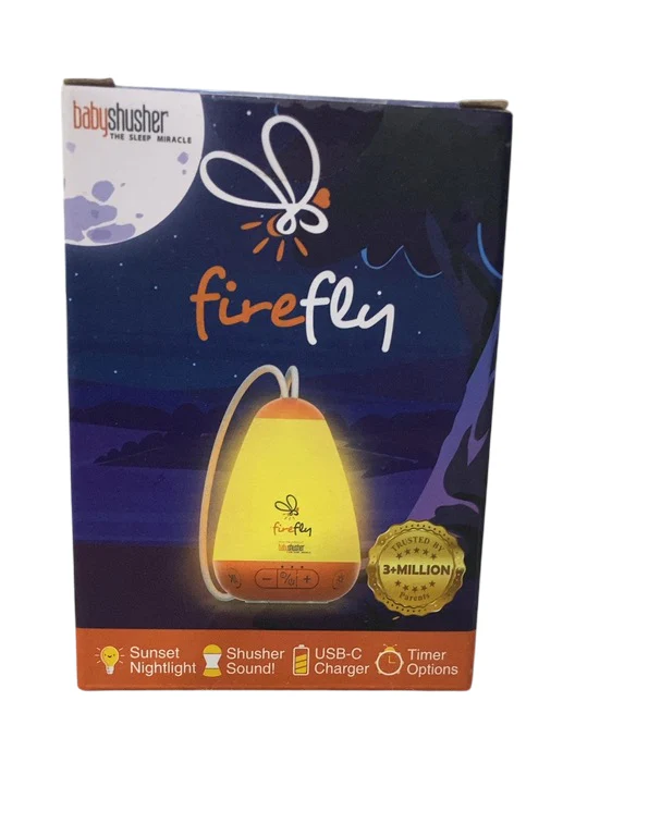 Baby Shusher Firefly Baby Soother, Orange - Image 2