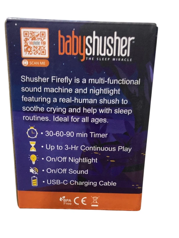 Baby Shusher Firefly Baby Soother, Orange - Image 4