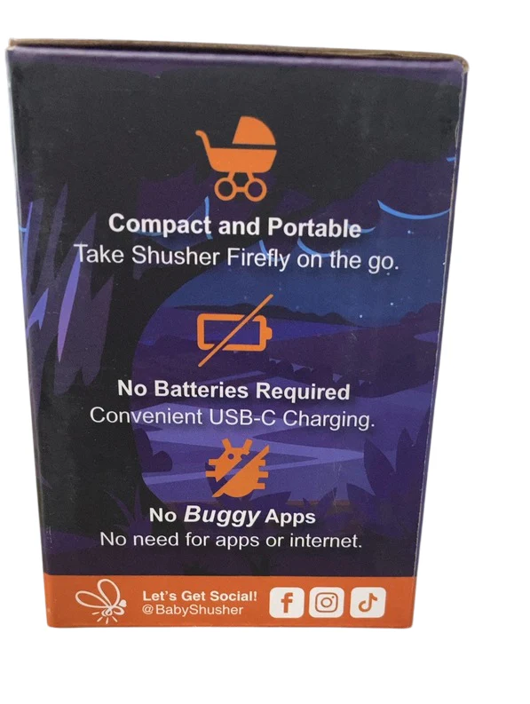 Baby Shusher Firefly Baby Soother, Orange - Image 5