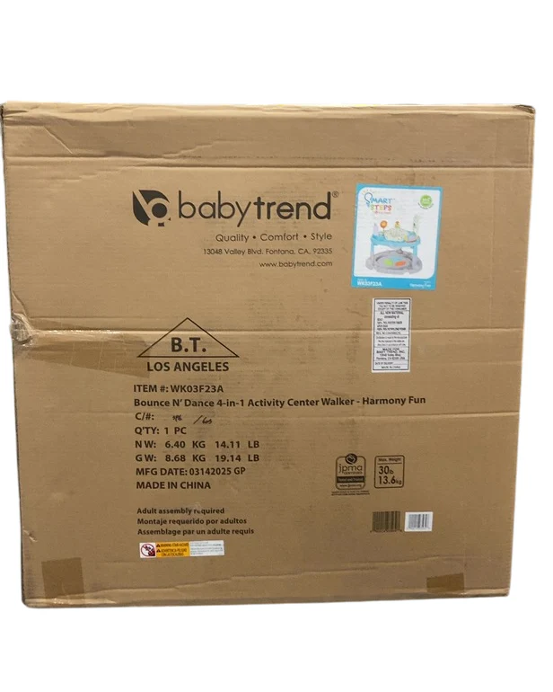 Baby Trend Bounce N' Dance 4-in-1 Activity Center Walker, Harmony Fun - Image 3