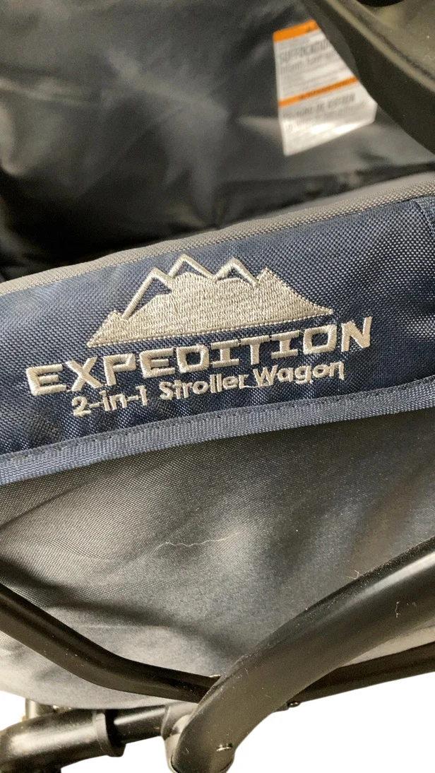 Baby Trend Expedition 2-in-1 Stroller Wagon, 2023, Smokey Navy - Image 3