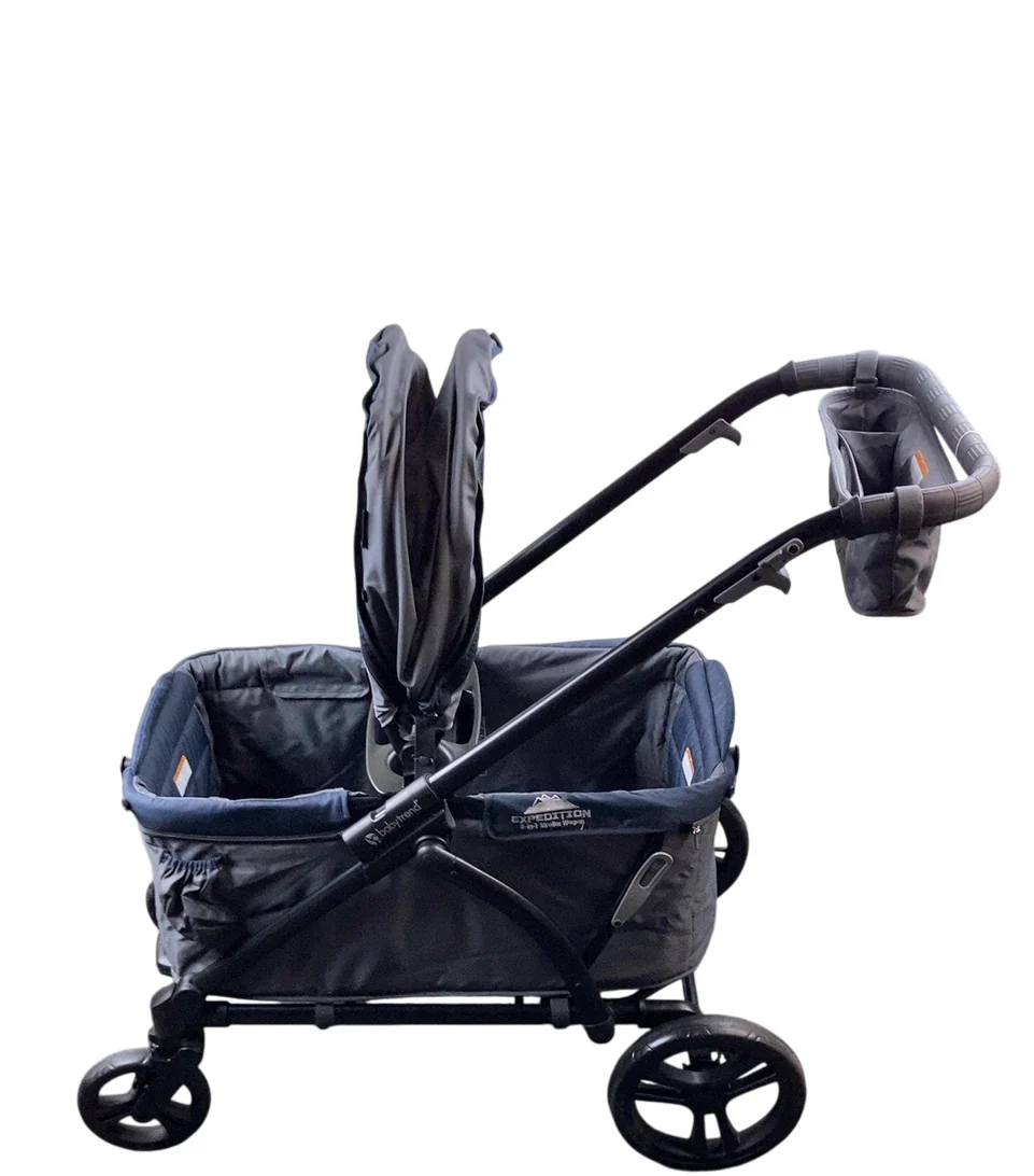 Baby Trend Expedition 2-in-1 Stroller Wagon, 2023, Smokey Navy - Image 6