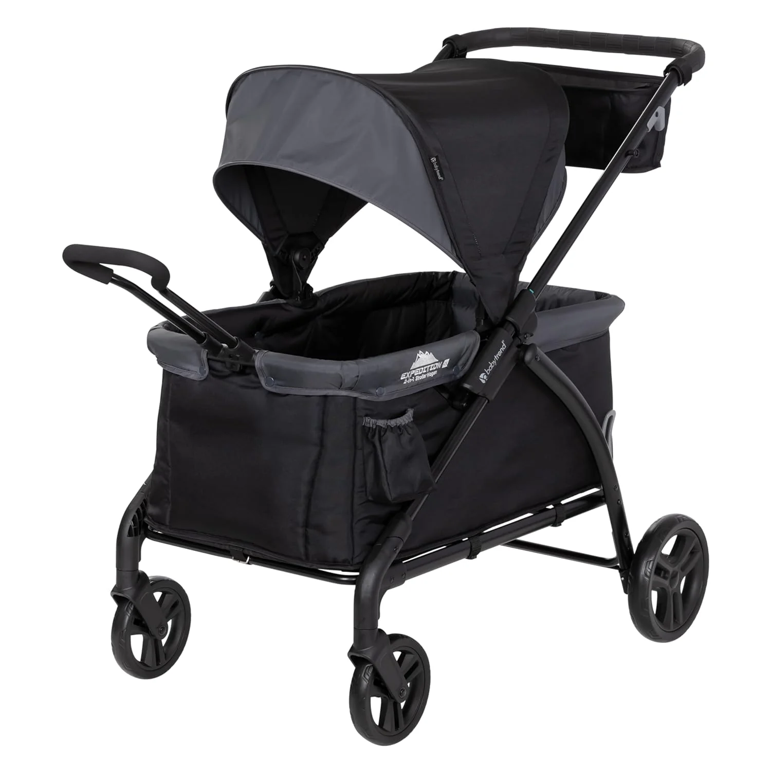 Baby Trend Expedition LTE 2-in-1 Stroller Wagon, 2024, Madrid Black