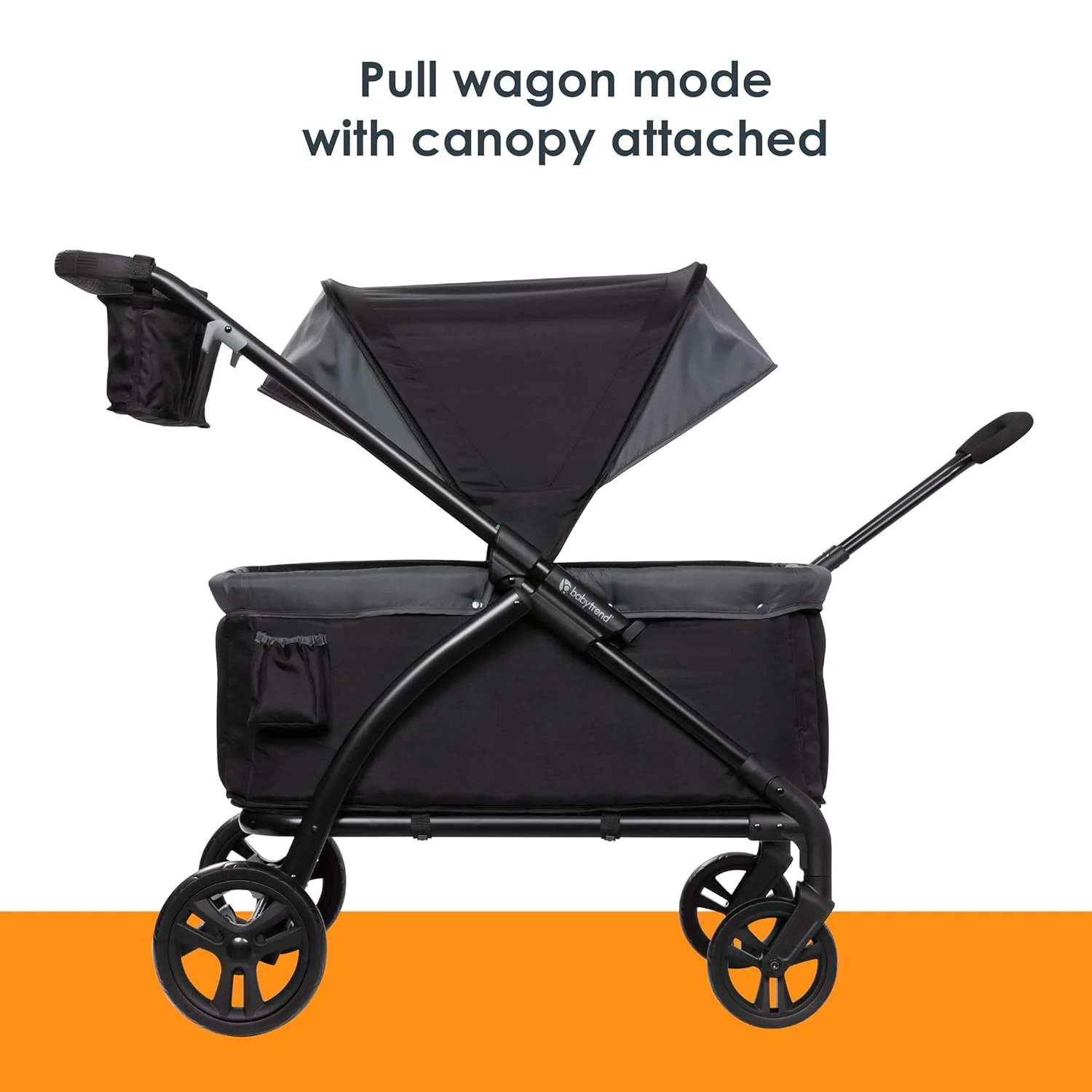 Baby Trend Expedition LTE 2-in-1 Stroller Wagon, 2024, Madrid Black - Image 2