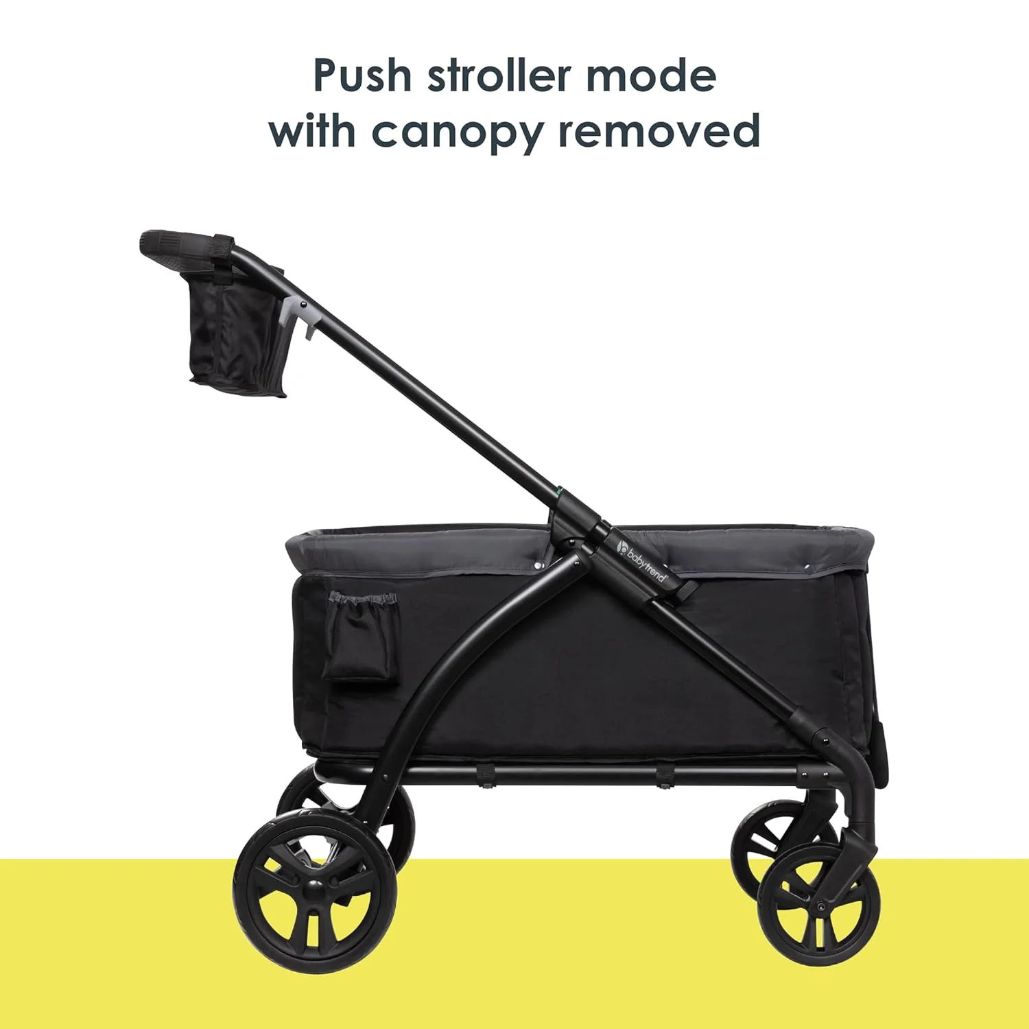 Baby Trend Expedition LTE 2-in-1 Stroller Wagon, 2024, Madrid Black - Image 3